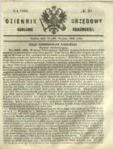 Dziennik Urzędowy Gubernii Radomskiej, 1865, nr 34