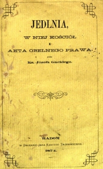 Jedlnia, w niej kościół