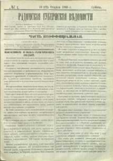 Radomskiâ Gubernskiâ Vĕdomosti, 1868, nr 6, čast́ neofficìal ́naâ