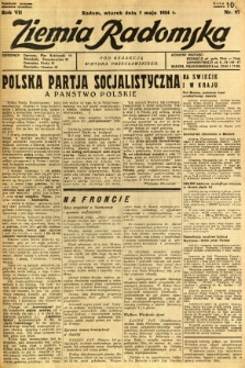 Ziemia Radomska, 1934, R. 7, nr 97