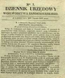 Dziennik Urzędowy Województwa Sandomierskeigo, 1837, nr 3