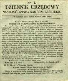 Dziennik Urzędowy Województwa Sandomierskeigo, 1837, nr 4