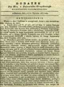 Dziennik Urzędowy Województwa Sandomierskeigo, 1837, nr 4, dod.