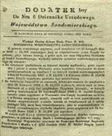 Dziennik Urzędowy Województwa Sandomierskeigo, 1837, nr 6, dod. I