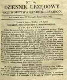 Dziennik Urzędowy Województwa Sandomierskeigo, 1837, nr 10
