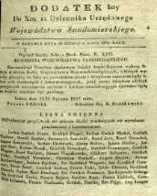 Dziennik Urzędowy Województwa Sandomierskeigo, 1837, nr 11, dod. I