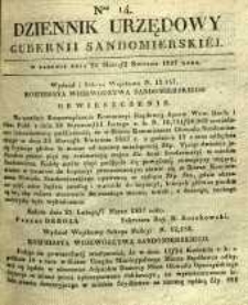 Dziennik Urzędowy Gubernii Sandomierskiej, 1837, nr 14