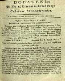 Dziennik Urzędowy Gubernii Sandomierskiej, 1837, nr 14, dod. I