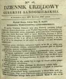Dziennik Urzędowy Gubernii Sandomierskiej, 1837, nr 16