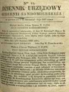Dziennik Urzędowy Gubernii Sandomierskiej, 1837, nr 19