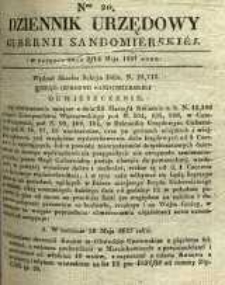 Dziennik Urzędowy Gubernii Sandomierskiej, 1837, nr 20