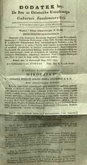Dziennik Urzędowy Gubernii Sandomierskiej, 1837, nr 21, dod. I