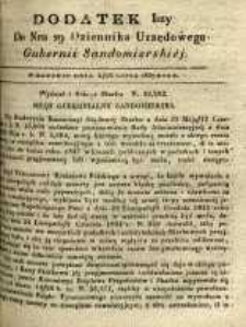Dziennik Urzędowy Gubernii Sandomierskiej, 1837, nr 29, dod. I