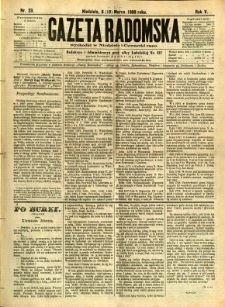 Gazeta Radomska, 1888, R. 5, nr 23
