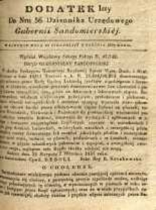 Dziennik Urzędowy Gubernii Sandomierskiej, 1837, nr 36, dod. I