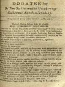 Dziennik Urzędowy Gubernii Sandomierskiej, 1837, nr 39, dod. I
