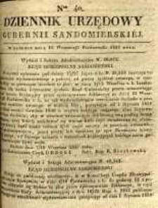Dziennik Urzędowy Gubernii Sandomierskiej, 1837, nr 40
