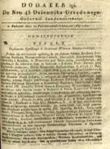 Dziennik Urzędowy Gubernii Sandomierskiej, 1837, nr 45, dod. II