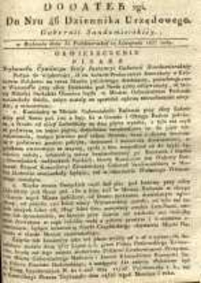 Dziennik Urzędowy Gubernii Sandomierskiej, 1837, nr 46, dod. II