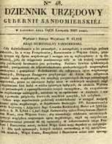 Dziennik Urzędowy Gubernii Sandomierskiej, 1837, nr 48