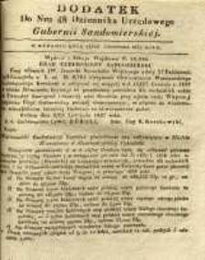 Dziennik Urzędowy Gubernii Sandomierskiej, 1837, nr 48, dod.
