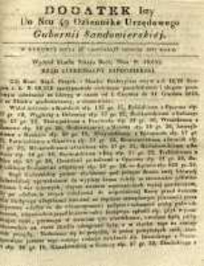 Dziennik Urzędowy Gubernii Sandomierskiej, 1837, nr 49, dod. I