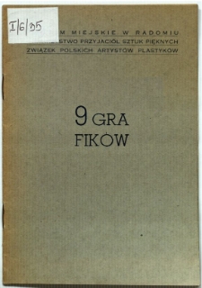 Katalog wystawy "9 Grafików"
