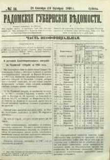 Radomskiâ Gubernskiâ Vĕdomosti, 1868, nr 38, čast́ neofficìal ́naâ
