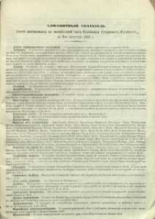 Alfavitnyj ukazatel ́statej pomĕŝepnyh ̋ v ̋ officìal ́noj Častn Radomskih ̋ Gubernskih ̋ Vĕdomostsj za II-oe polugodìe 1868 g.