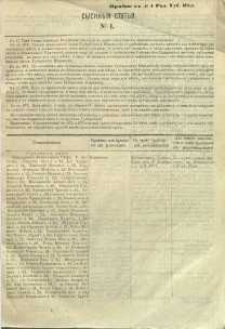 Sysknyâ stat ́i nr 1, pribav: v ̋ Nr 1 Radomskiâ Gubernskiâ Vĕdomosti