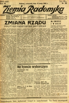 Ziemia Radomska, 1934, R. 7, nr 109