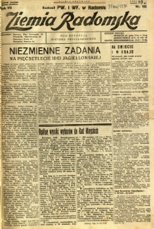 Ziemia Radomska, 1934, R. 7, nr 122