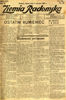 Ziemia Radomska, 1934, R. 7, nr 123