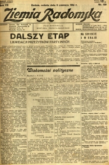 Ziemia Radomska, 1934, R. 7, nr 129
