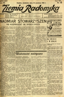Ziemia Radomska, 1934, R. 7, nr 130
