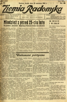 Ziemia Radomska, 1934, R. 7, nr 132