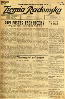 Ziemia Radomska, 1934, R. 7, nr 133