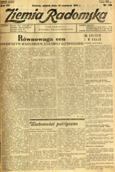 Ziemia Radomska, 1934, R. 7, nr 134