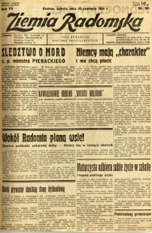 Ziemia Radomska, 1934, R. 7, nr 141