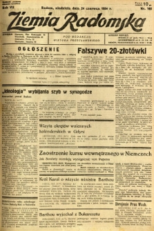 Ziemia Radomska, 1934, R. 7, nr 142