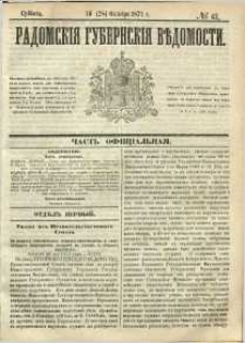 Radomskiâ Gubernskiâ Vĕdomosti, 1871, nr 42