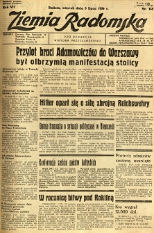 Ziemia Radomska, 1934, R. 7, nr 148