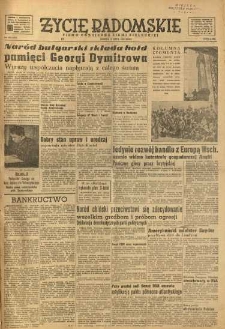 Życie Radomskie, 1949, nr 186