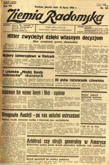 Ziemia Radomska, 1934, R. 7, nr 157