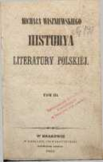 Historya literatury polskiej T. 3