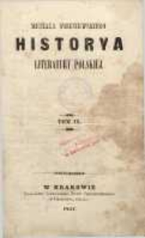 Historya literatury polskiej T. 9