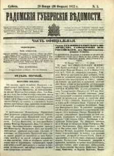 Radomskiâ Gubernskiâ Vĕdomosti, 1872, nr 5