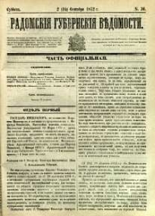 Radomskiâ Gubernskiâ Vĕdomosti, 1872, nr 36
