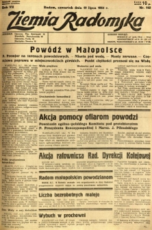 Ziemia Radomska, 1934, R. 7, nr 162