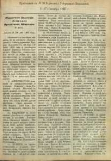 Pribavlenìe k ̋ N. 36 Radomskiâ Gubernskiâ Vĕdomosti, 1887 g.